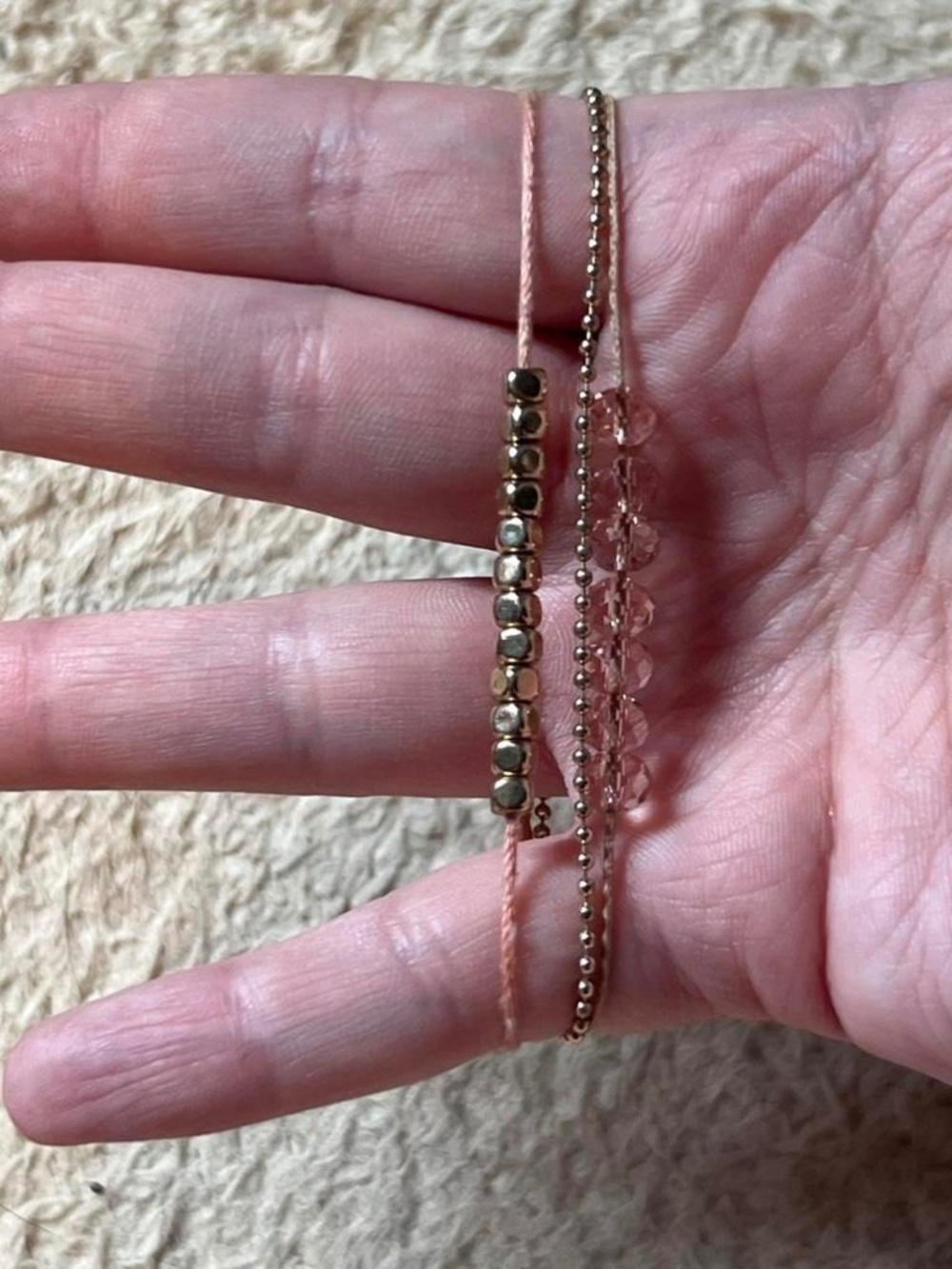 Multi-colored beaded bracelets